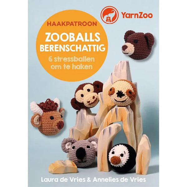 Haakboek Zooballs berenschattig stressbal - L. de Vries