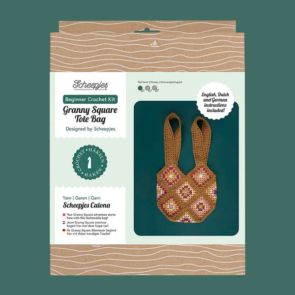 Beginner haakkit Granny square tas