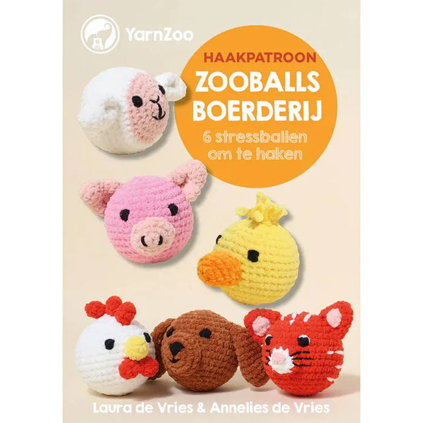 Haakboek Zooballs boerderij stressbal - L. de Vries