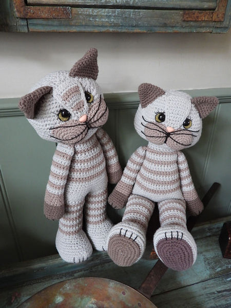 Haakpakket XXL Funny Pussycat grijs