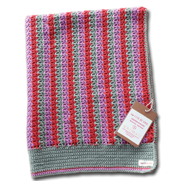 Handgemaakte babydeken uit Merinowol