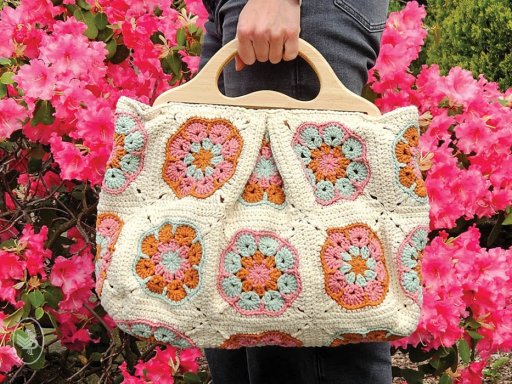 Haakpakket Boho Flower Granny tas