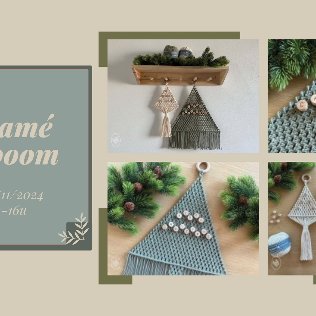 10/11/2024: Workshop Macramé kerstboom