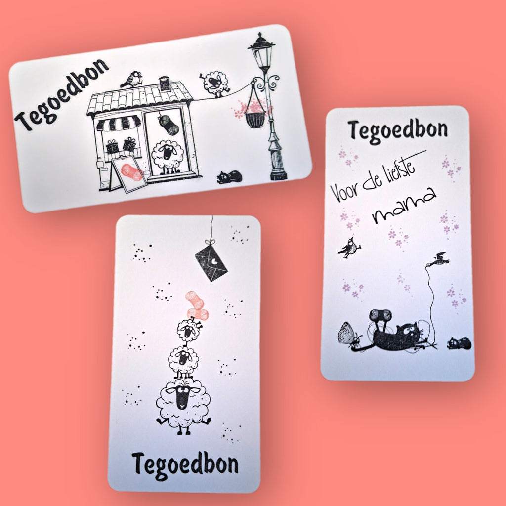 Mooi verpakte, handgemaakte cadeaubon