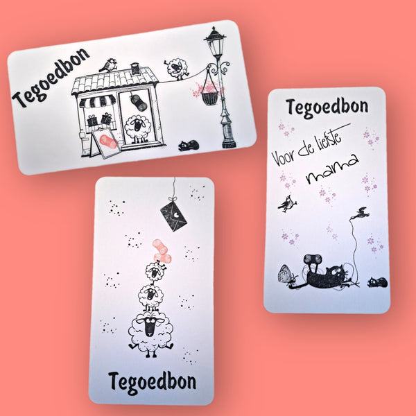 Mooi verpakte, handgemaakte cadeaubon