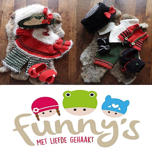 Haakpakket XXL Funny kledingset Sweety Christmas Girl en Boy