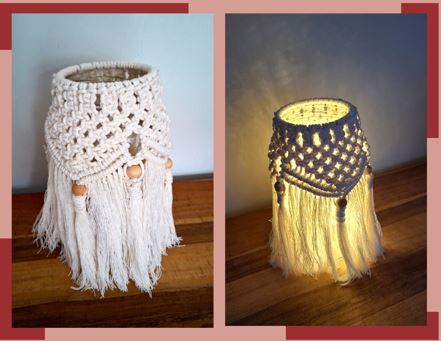 21/2/2026: macramé windlicht