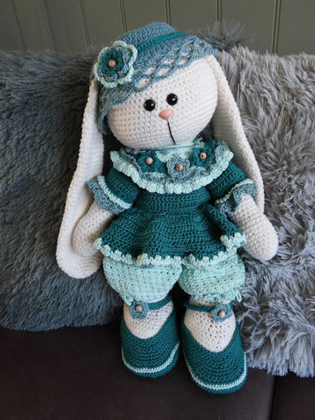 Haakpakket XXL Funny kledingset Fleury blauw-groen