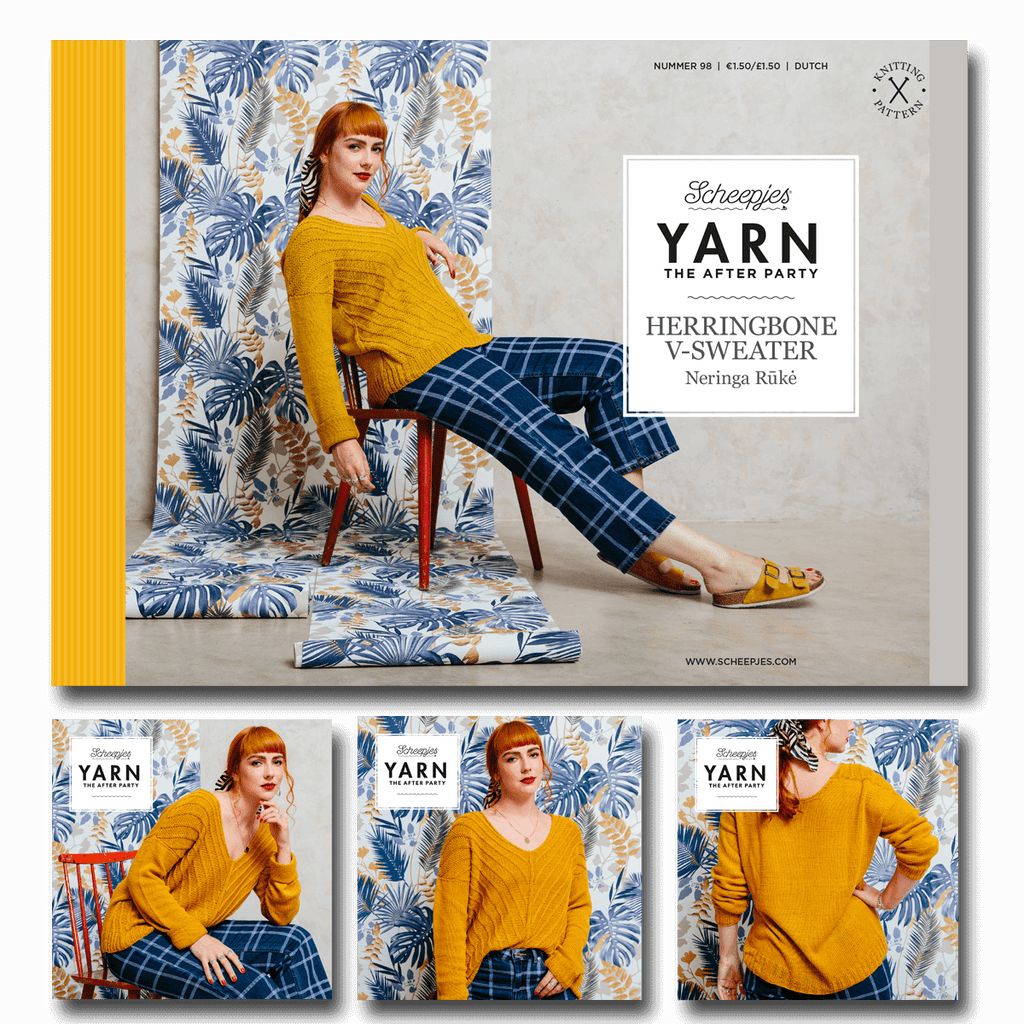 Yarn the After Party nr. 98 Herringbone V-sweater