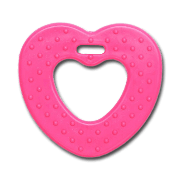 Durable bijtring hart (2 stuks)
