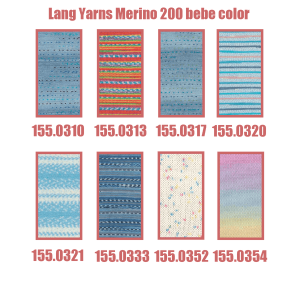 Lang Yarns Merino 200 Bébé color 50g
