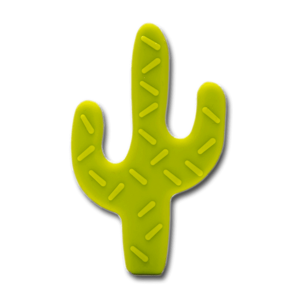 Durable siliconen bijtring cactus groen