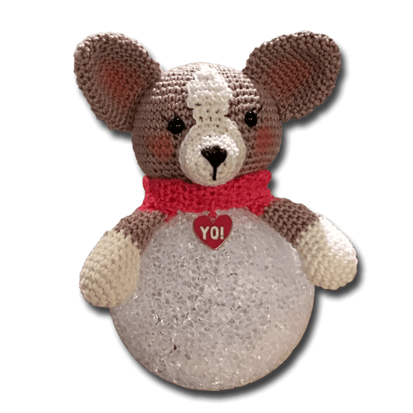 LED lichtbal 8cm hondje