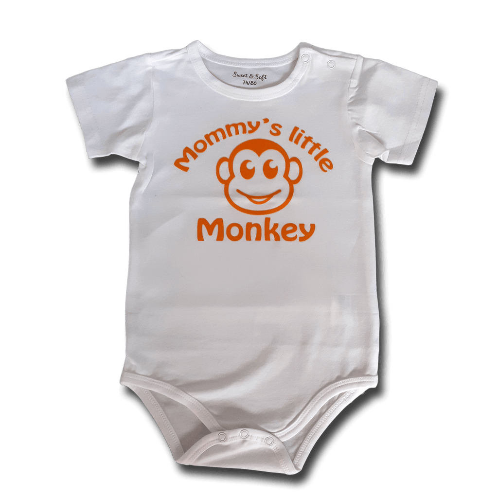 Romper met korte mouwen Mommy's little monkey